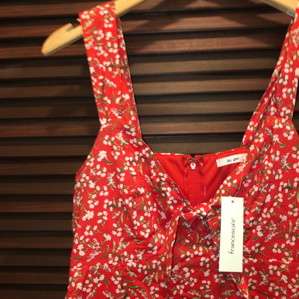 Red Floral Dress